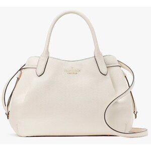 S Kate Spade Dumpling Large Ivory White Leather Satchel Bag K8134 Purse NWT $459